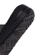 Woman Black Wedge Comfort Slipper | Derimod Woman Black Wedge Comfort Slipper | Derimod