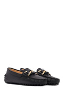 Women's Black Buckled Leather Loafer | Derimod Women's Black Buckled Leather Loafer | Derimod