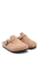 Women's Casual Nubuck Leather Slippers | Derimod Women's Casual Nubuck Leather Slippers | Derimod