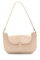 Women's Crocodile Detailed Shoulder Bag | Derimod Women's Crocodile Detailed Shoulder Bag | Derimod