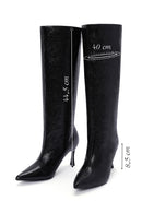 Women's Black Thin Heeled Boots | Derimod Women's Black Thin Heeled Boots | Derimod