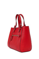 Women's Red Long Strap Leather Shoulder Bag | Derimod Women's Red Long Strap Leather Shoulder Bag | Derimod