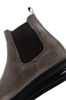 Men's Mink Thick Soled Suede Leather Casual Chelsea Boots | Derimod Men's Mink Thick Soled Suede Leather Casual Chelsea Boots | Derimod