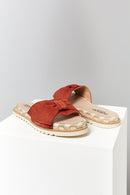 Orange Women's Suede Slippers | Derimod Orange Women's Suede Slippers | Derimod