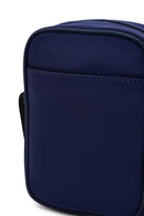 Men's Navy Blue Mini Fabric Messenger Bag | Derimod Men's Navy Blue Mini Fabric Messenger Bag | Derimod