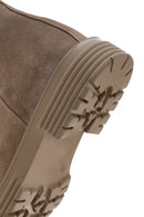 Men's Beige Leather Boots | Derimod Men's Beige Leather Boots | Derimod