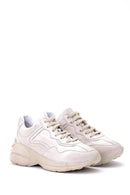 Women's High-Sole Leather Sneaker | Derimod Women's High-Sole Leather Sneaker | Derimod