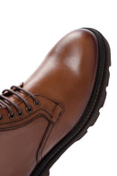 Men's Tan Leather Zippered Casual Boots | Derimod Men's Tan Leather Zippered Casual Boots | Derimod