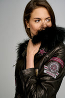 Layla Women's Leather Jacket | Derimod Layla Women's Leather Jacket | Derimod