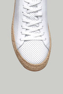 Perforated Men's Leather Espadrilles | Derimod Perforated Men's Leather Espadrilles | Derimod