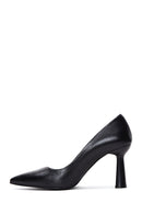 Women's Black Leather Heeled Shoes | Derimod Women's Black Leather Heeled Shoes | Derimod