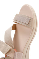 Women's Beige Thick-Sole Comfort Sandals | Derimod Women's Beige Thick-Sole Comfort Sandals | Derimod