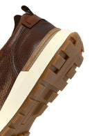 Men's Brown Thick-Soled Leather Casual Sneaker | Derimod Men's Brown Thick-Soled Leather Casual Sneaker | Derimod