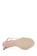 Women's Pink Ankle Strap Thin Heel Sandals | Derimod Women's Pink Ankle Strap Thin Heel Sandals | Derimod