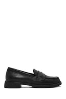 Women's Black Leather Masculine Loafer | Derimod Women's Black Leather Masculine Loafer | Derimod