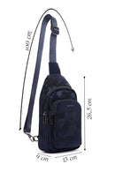 Men's Navy Blue Crossbody Bag | Derimod Men's Navy Blue Crossbody Bag | Derimod