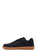 Kadın Siyah Bağcıklı Deri Sneaker | Derimod Kadın Siyah Bağcıklı Deri Sneaker | Derimod