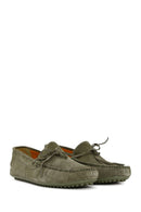 Men's Khaki Suede Leather Casual Loafer | Derimod Men's Khaki Suede Leather Casual Loafer | Derimod