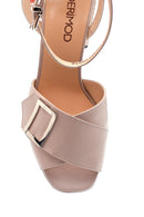 Women's Leather Heeled Sandals | Derimod Women's Leather Heeled Sandals | Derimod