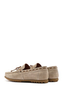 Erkek Bej Süet Deri Casual Loafer | Derimod Erkek Bej Süet Deri Casual Loafer | Derimod