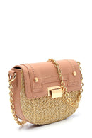 Women's Straw Detailed Crossbody Bag | Derimod Women's Straw Detailed Crossbody Bag | Derimod