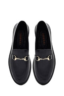 Kadın Siyah Tokalı Deri Maskülen Loafer | Derimod Kadın Siyah Tokalı Deri Maskülen Loafer | Derimod