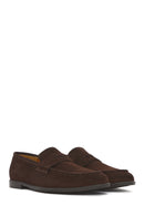 Men's Brown Suede Leather Loafer | Derimod Men's Brown Suede Leather Loafer | Derimod