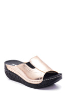 Women's Wedge Heeled Slippers | Derimod Women's Wedge Heeled Slippers | Derimod