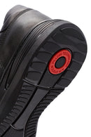 Erkek Siyah Bağcıklı Deri Casual Sneaker | Derimod Erkek Siyah Bağcıklı Deri Casual Sneaker | Derimod