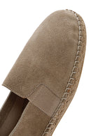 Men's Beige Suede Leather Espadrille | Derimod Men's Beige Suede Leather Espadrille | Derimod