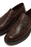 Men's Brown Thick Sole Leather Loafer | Derimod Men's Brown Thick Sole Leather Loafer | Derimod