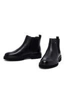 Male Black Leather Chelsea Boots | Derimod Male Black Leather Chelsea Boots | Derimod