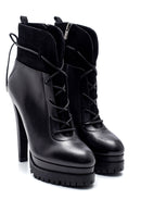 Women's Leather Platform Heeled Boots | Derimod Women's Leather Platform Heeled Boots | Derimod