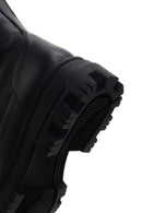 Women's Black Zippered Leather Boots | Derimod Women's Black Zippered Leather Boots | Derimod