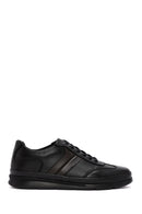 Erkek Siyah Bağcıklı Deri Sneaker | Derimod Erkek Siyah Bağcıklı Deri Sneaker | Derimod