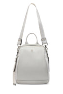 Woman Grey Long Strap Backpack | Derimod Woman Grey Long Strap Backpack | Derimod