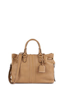 Geox Women's Brown Marsila Long Strap Leather Handbag | Derimod Geox Women's Brown Marsila Long Strap Leather Handbag | Derimod