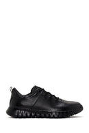 Erkek Siyah Bağcıklı Deri Sneaker | Derimod Erkek Siyah Bağcıklı Deri Sneaker | Derimod