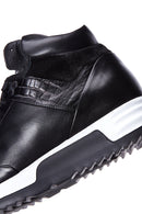 Men's Leather High Top Sneaker | Derimod Men's Leather High Top Sneaker | Derimod