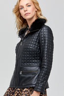 Helen Women's Leather Jacket | Derimod Helen Women's Leather Jacket | Derimod
