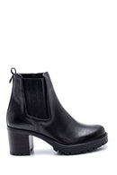 Women's Leather Zippered Heeled Boots | Derimod Women's Leather Zippered Heeled Boots | Derimod