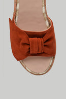 Orange Women's Suede Slippers | Derimod Orange Women's Suede Slippers | Derimod