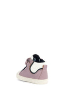 Geox Baby Girl Pink Banded Suede Leather Sneakers | Derimod Geox Baby Girl Pink Banded Suede Leather Sneakers | Derimod