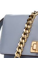 Geox Women Blue Liliane Chain Strap Leather Crossbody Bag | Derimod Geox Women Blue Liliane Chain Strap Leather Crossbody Bag | Derimod