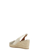 Geox Women's Gold Panarea Ankle Strap Wedge Heeled Leather Espadrille | Derimod Geox Women's Gold Panarea Ankle Strap Wedge Heeled Leather Espadrille | Derimod