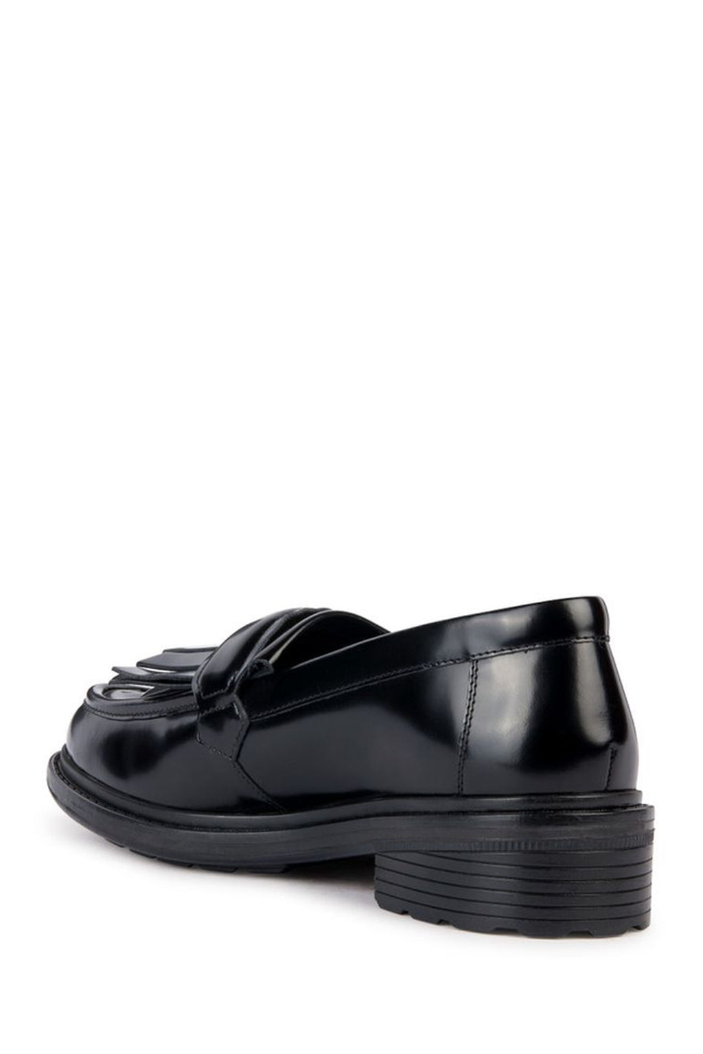 Geox Kadın Siyah Walk Pleasure Deri Maskülen Loafer