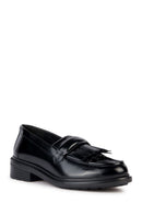 Geox Women's Black Walk Pleasure Leather Masculine Loafer | Derimod Geox Women's Black Walk Pleasure Leather Masculine Loafer | Derimod