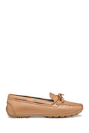 Geox Kadın Bej Deri Loafer | Derimod Geox Kadın Bej Deri Loafer | Derimod
