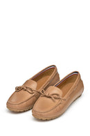 Geox Kadın Bej Deri Loafer | Derimod Geox Kadın Bej Deri Loafer | Derimod