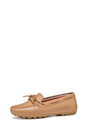 Geox Kadın Bej Deri Loafer | Derimod Geox Kadın Bej Deri Loafer | Derimod